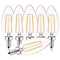 Luxrite B11 LED Light Bulbs 4W (40W Equivalent) 400LM 5000K Bright White Dimmable E12 Candelabra Base 6-Pack LR21578-6PK - alternate 1